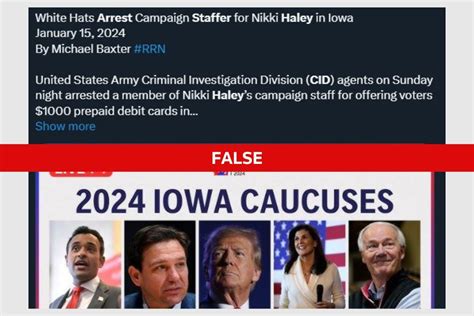 Fact Check: Claims Nikki Haley’s staffer was arrested are false.